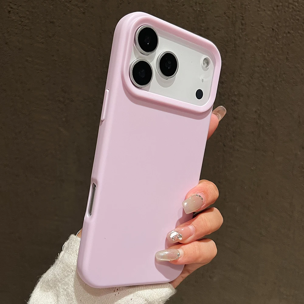 Bonbonfarbene Silikon-Schutzhülle für iPhone 17 18 Pro Max Air 17 Pro Stoßfeste Matte Weiche TPU-Bumper-Rückseitenhülle