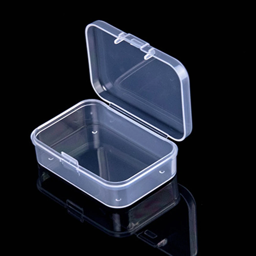 Mini Plastic Box Rectangular Box Translucent Box Packing Box Storage Box Dustproof Durable Strong Jewelry Storage Container