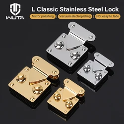 WUTA High Quality Stainless Steel Knob Lock Sets & Spring Clasp for Purses Bags DIY Leather Hardware Durable for Dulles Bag Lock