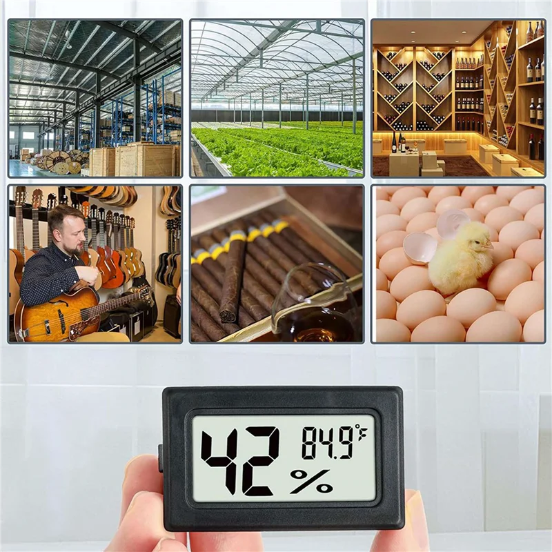 A88E-30Pack Mini Hygrometer Indoor Humidity Meter Hygrometer Digital Thermometers Humidity With (℉) For Greenhouse, Garden