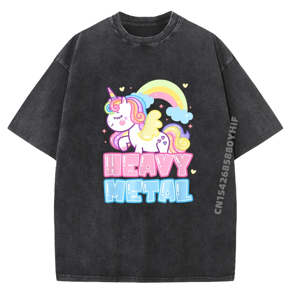 

Graphic Mens T-shirts Women Unicorn Punk Graphic Tops & Tees Luxury Clothing Mens Casual Retro Washed Tee Shirt Daily Wear