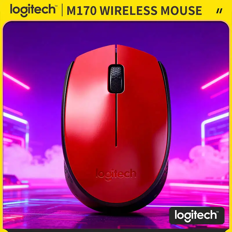 

Беспроводная мышь Logitech M170, Plug & Play, беспроводной диапазон 10 м, 12 месяцев автономной работы, для обеих рук, отслеживание точности 1000 DPI