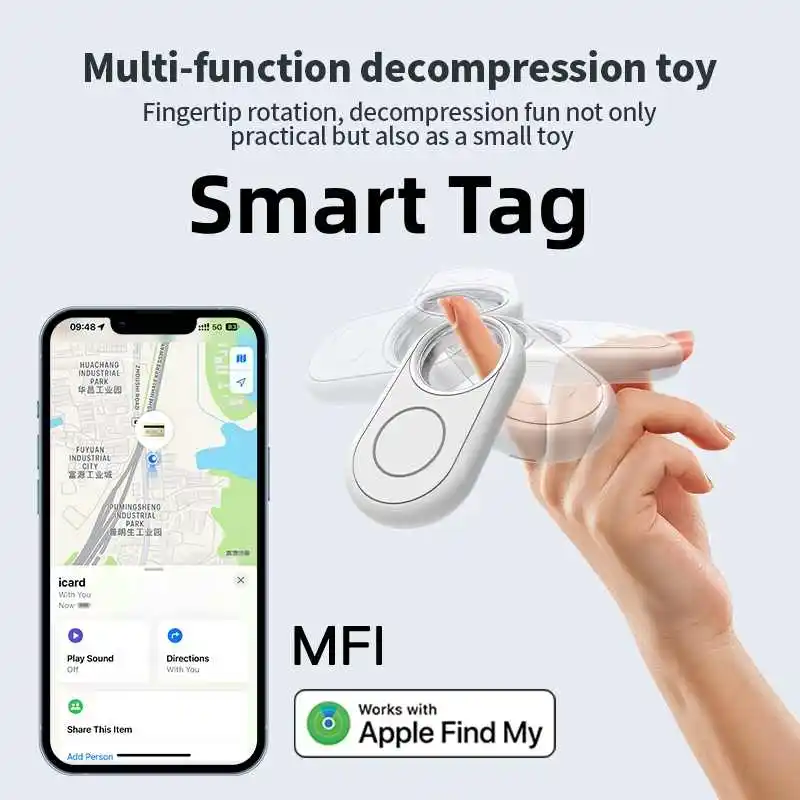 RSH Key Finder Security Smart Tracker Smart Tag With Apple Find My Bluetooth Tracker For Bag Car Luggage MFi Phone Finder IOS