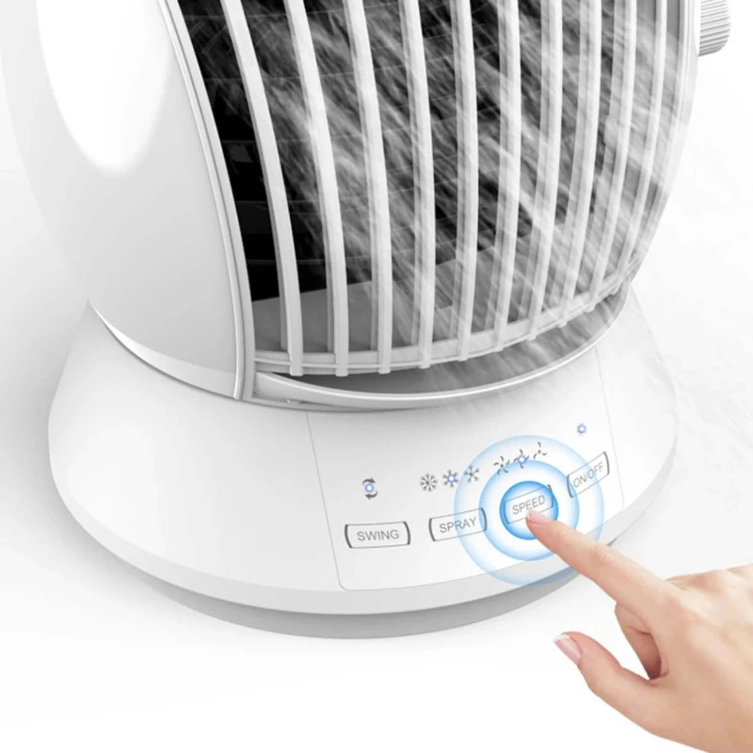 مروحة تكييف الهواء المحمولة سطح المكتب مروحة تبريد المياه مكيف الهواء الترطيب مروحة مكتب التبريد