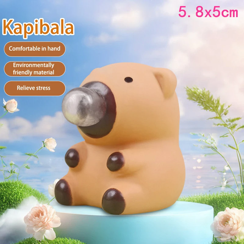 Squeeze Capybara Bubble Toy Adult Children Creative Decompression Tool For Releasing Pressure Cute Animals Desktop Ornaments