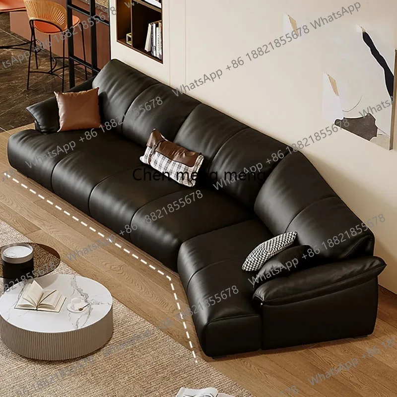

Accent Modern Living Room Sofas Minimalist Lazy Couch Leather Nordic Sofas Lounge Decor Relaxing Muebles Lounge Suite Furniture