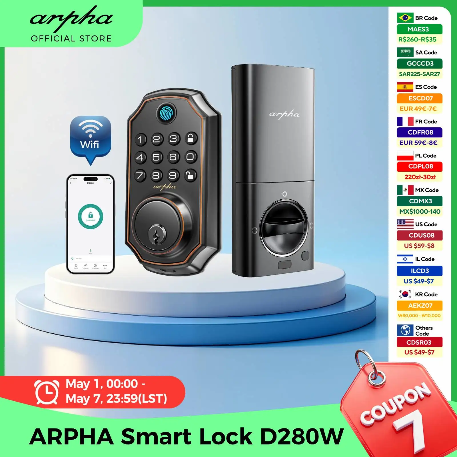cerradura-inteligente-para-puerta-con-huella-dactilar-arpha-d280w-cerradura-de-entrada-sin-llave-con-wifi-control-remoto-por-aplicacion-teclado-integrado-resistente-al-agua-facil-instalacion