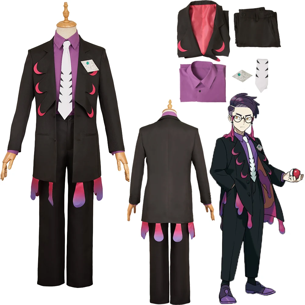 

Anime Cartoon Legend Z to A Corbeau Cosplay Cloth Top Pants Men Party Disguise Outfits Suits Roleplay Halloween Costume Carnival