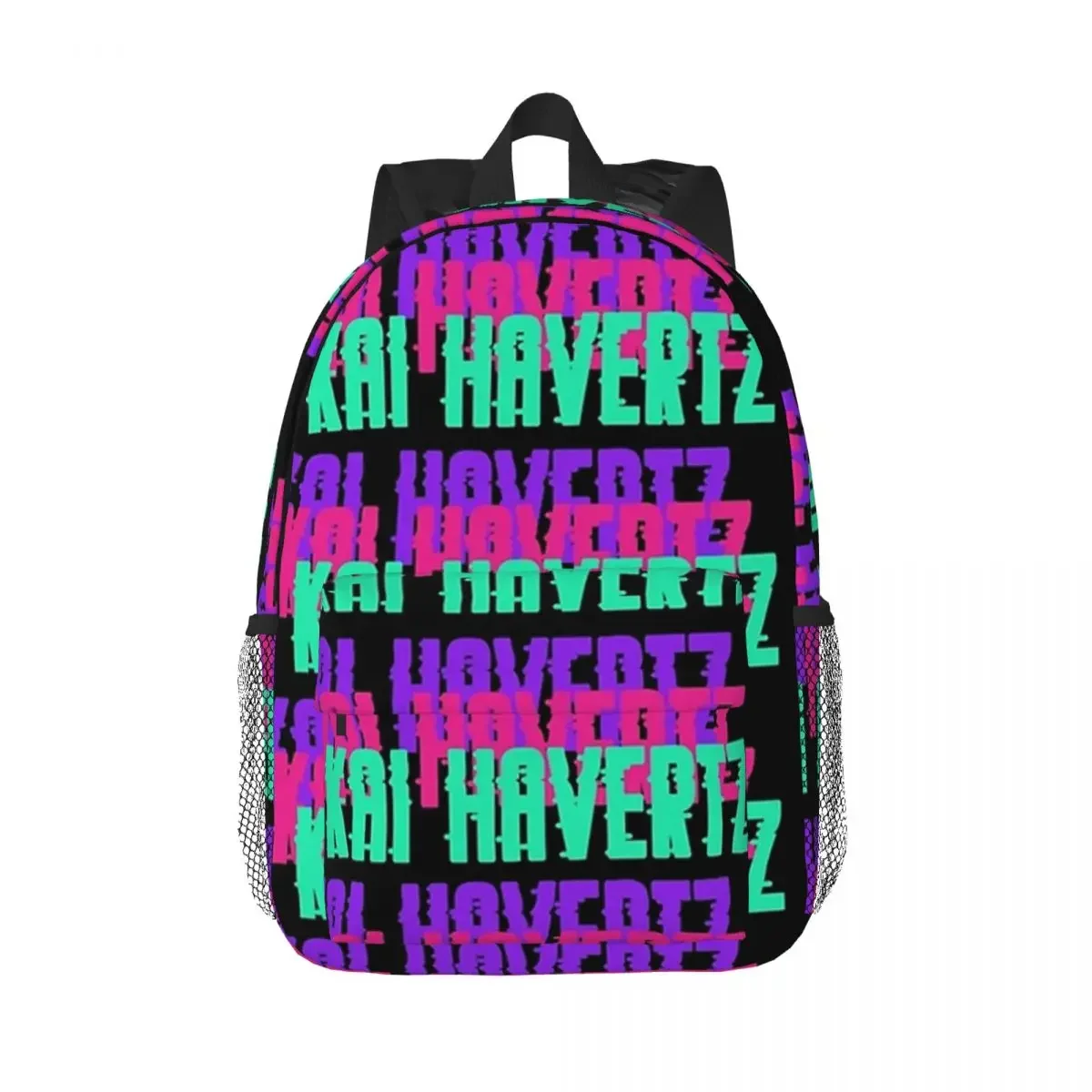 Kai Havertz Glitch Font Collection Backpack Teenager Bookbag Casual Student SchoolBag Travel Rucksack ShoulderBag Large Capacity