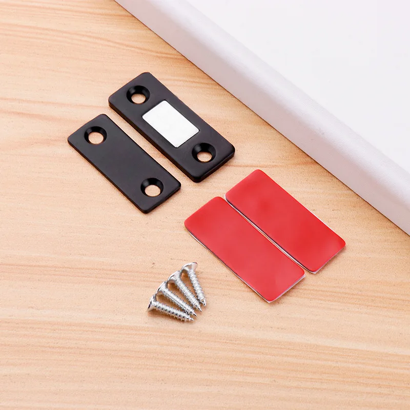 2pcs/Set Magnetic Cabinet Catches Magnet Door Stops Hidden Door Closer With Screw For Closet Cupboard Furniture Hardware