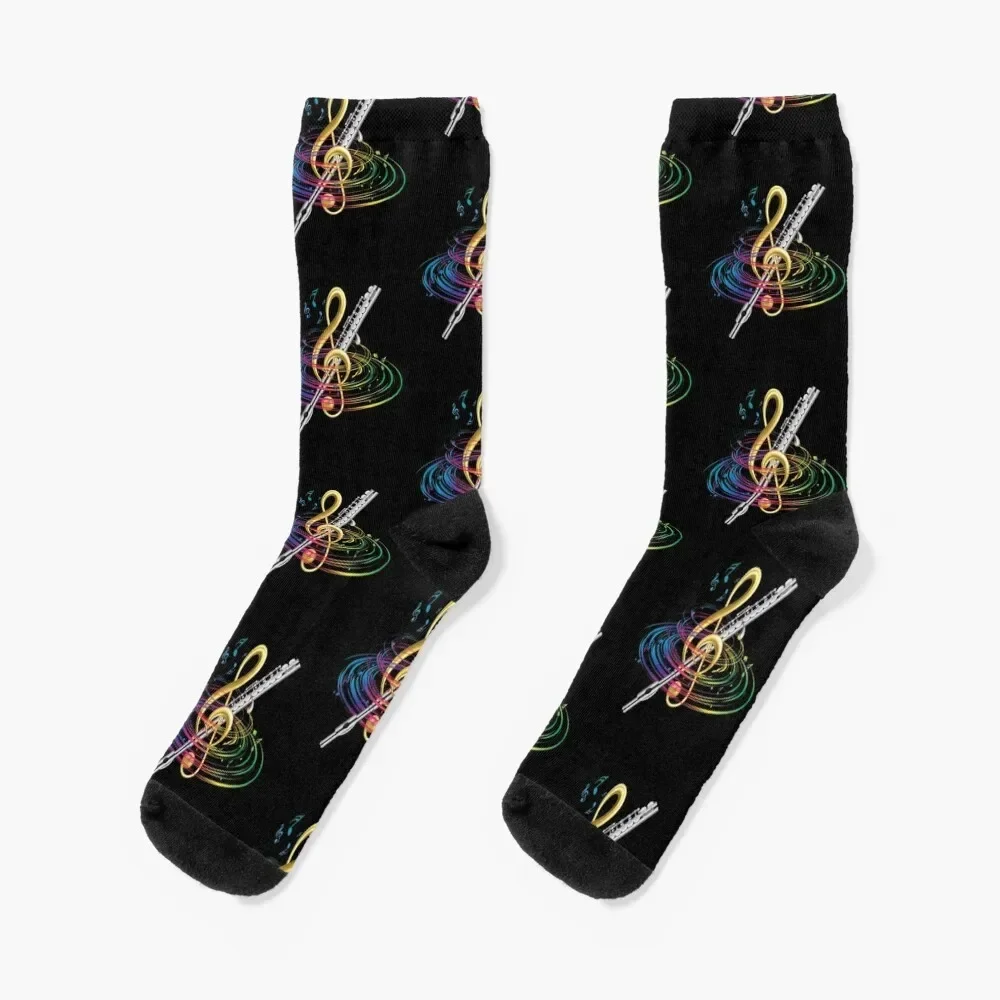 Flutist Vintage Flute Socks crazy short Socks For Man Women's