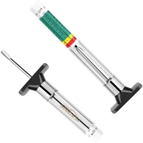 

GODESON 88702 Smart Color-Coded Tire Tread Depth Gauge – Pack of 2