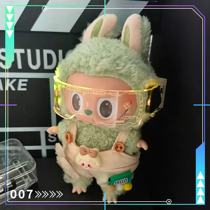 نظارات لافوفو إكسسوارات دمي إكسسوارات دمي نظارات تكنولوجيا المستقبل المضيئة الرائعة طبعة صغيرة دمية وسيم للقماش