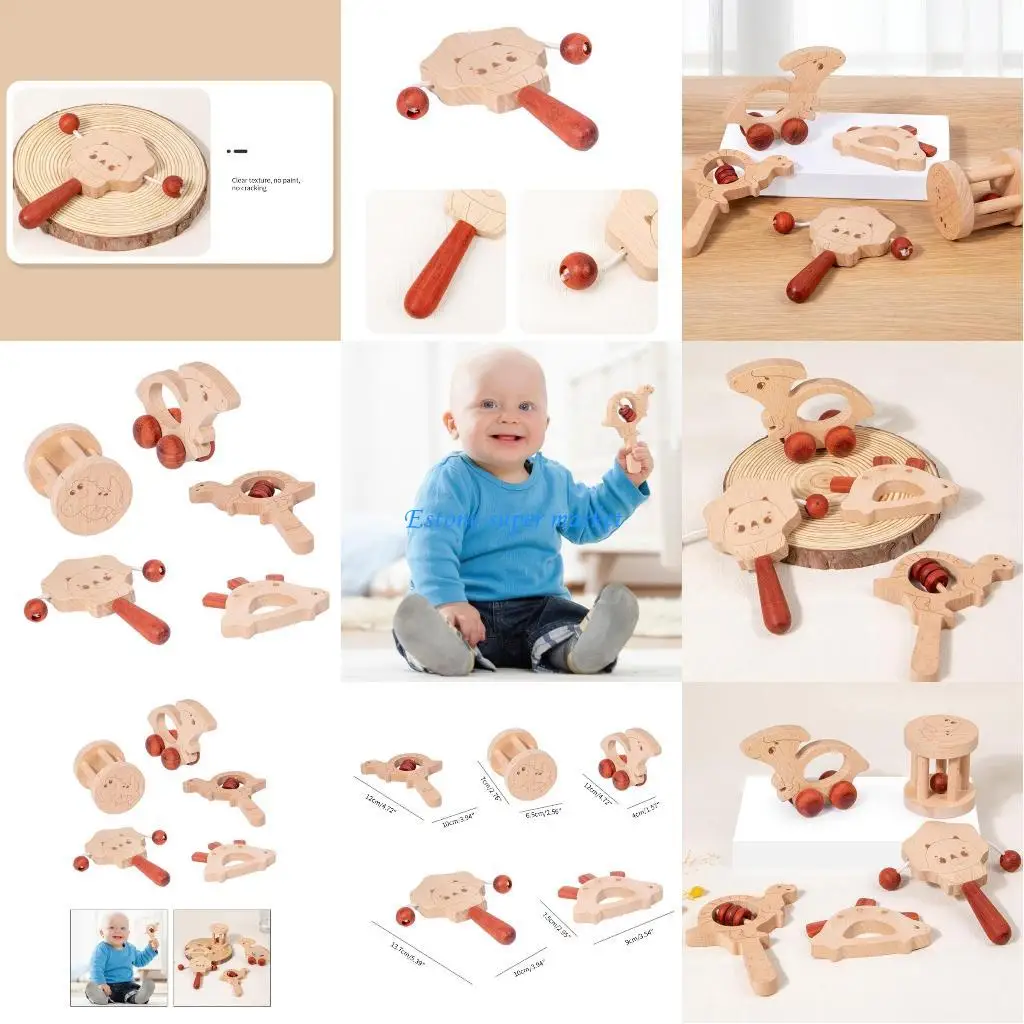 090B Chocalho para bebê, chocalho desenho animado, dinossauro, música, chocalho, aprendizagem precoce,