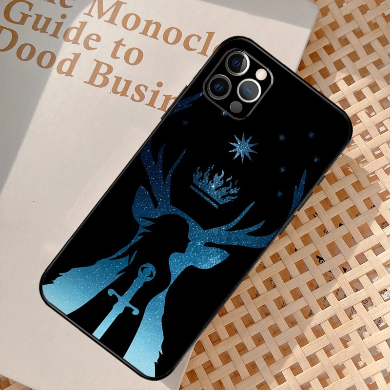 Throne Of Glass Case For iPhone 16 12 11 13 14 15 Pro Max Mini XR X XS MAX 5S Plus Cover
