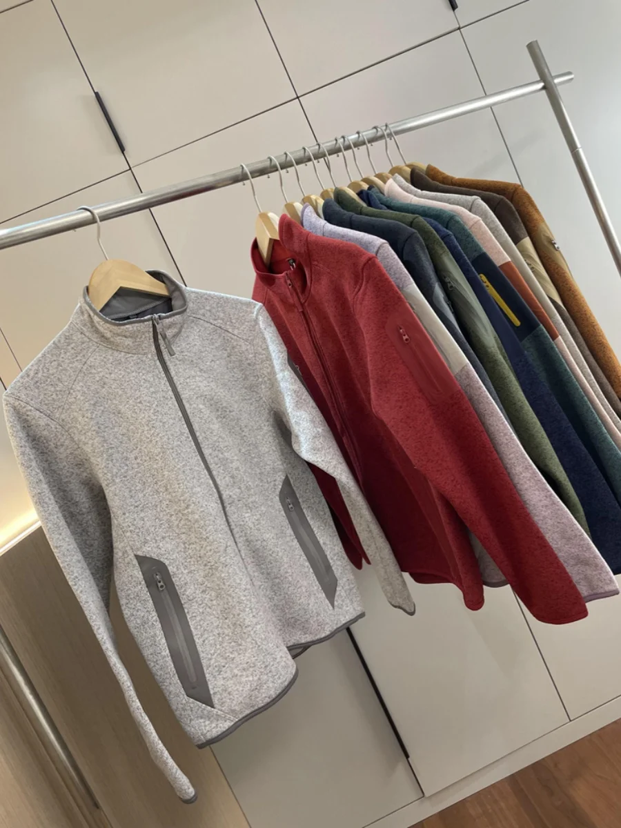Good Reputation Three Dimensional Tailoring Couple Style Casual Stand Collar Fleece Jacket Men's Women's Fashion Outerwear