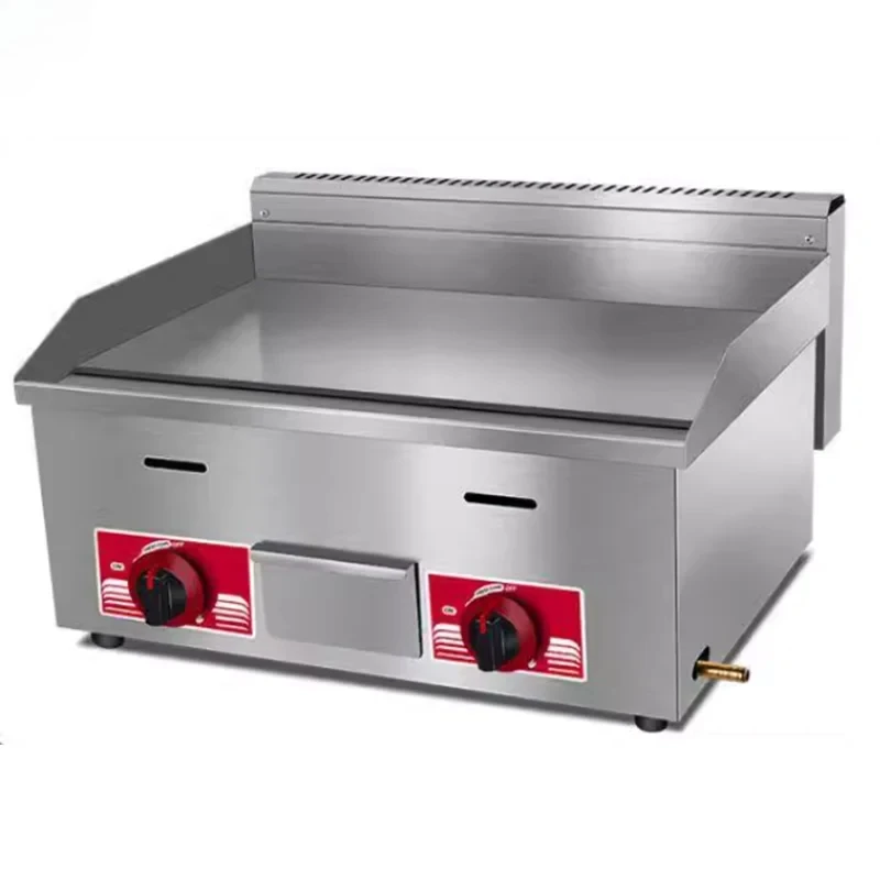 220V Gas grill, commercial electric pancake maker, American style hamburger teppanyaki equipment, cold noodle teppanyaki