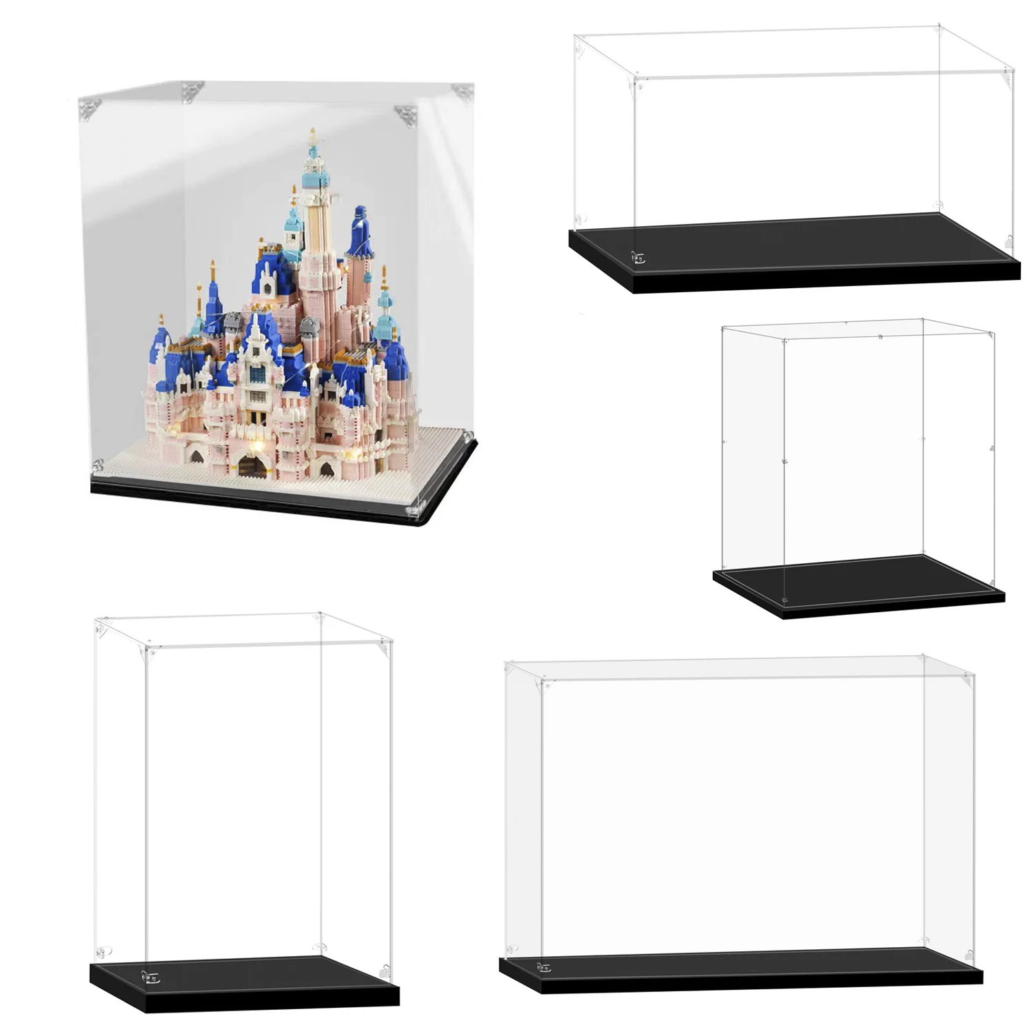 Acrylic Display Box, Firm Lock, Gundam Model Storage Box, Display Stand, Climax Play, Transparent Building Blocks, Dust Cover