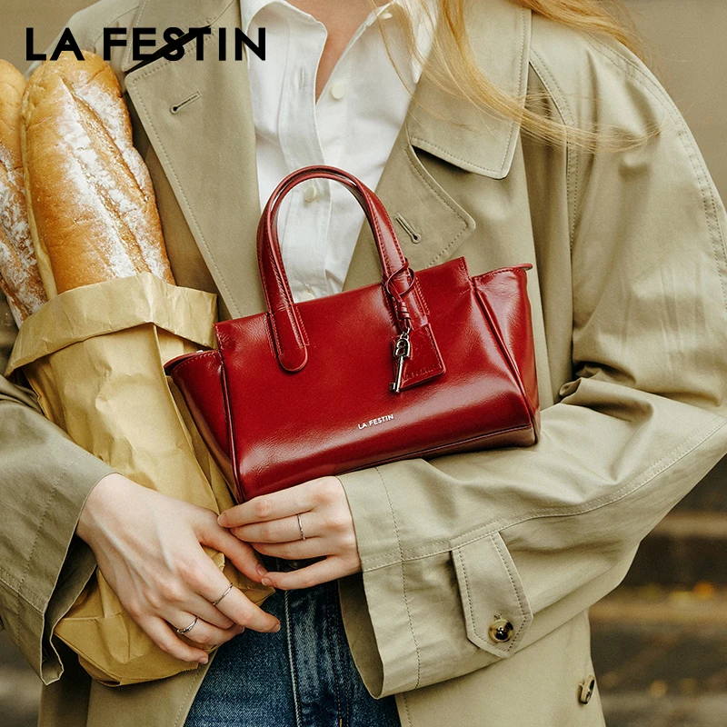 

LA FESTIN Original 2025 New Handbag Woman Fashion Shoulder Bag Tote Bag Luxury Brand Bags Lady Cross Body Bag with Key Pendant