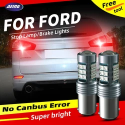 2pcs P21/5W LED Brake Stop Lights Blubs No Cansbu For Ford Focus MK3 Van Turnier Galaxy KA Kuga MK2 Mondeo MK4 BA7 Ranger S-MAX