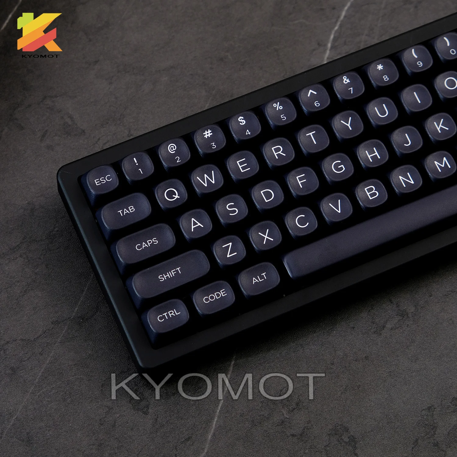 KYOMOT 125 Keys WOB GMK Keycaps White Black XOA Profile Keycap Set for Mx Cherry Switch DIY ISO Layout GMK Mechanical Keyboard