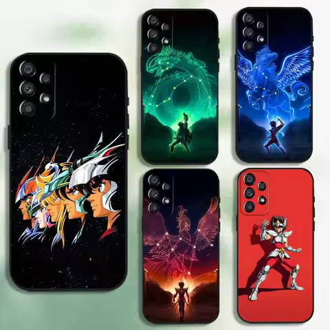 S-Saint Seiya Knights Zodiac Phone Case For Samsung Galaxy A20,A21s,A22,A31,A32,A52,A53,A72,73,A80 Soft Black Cover