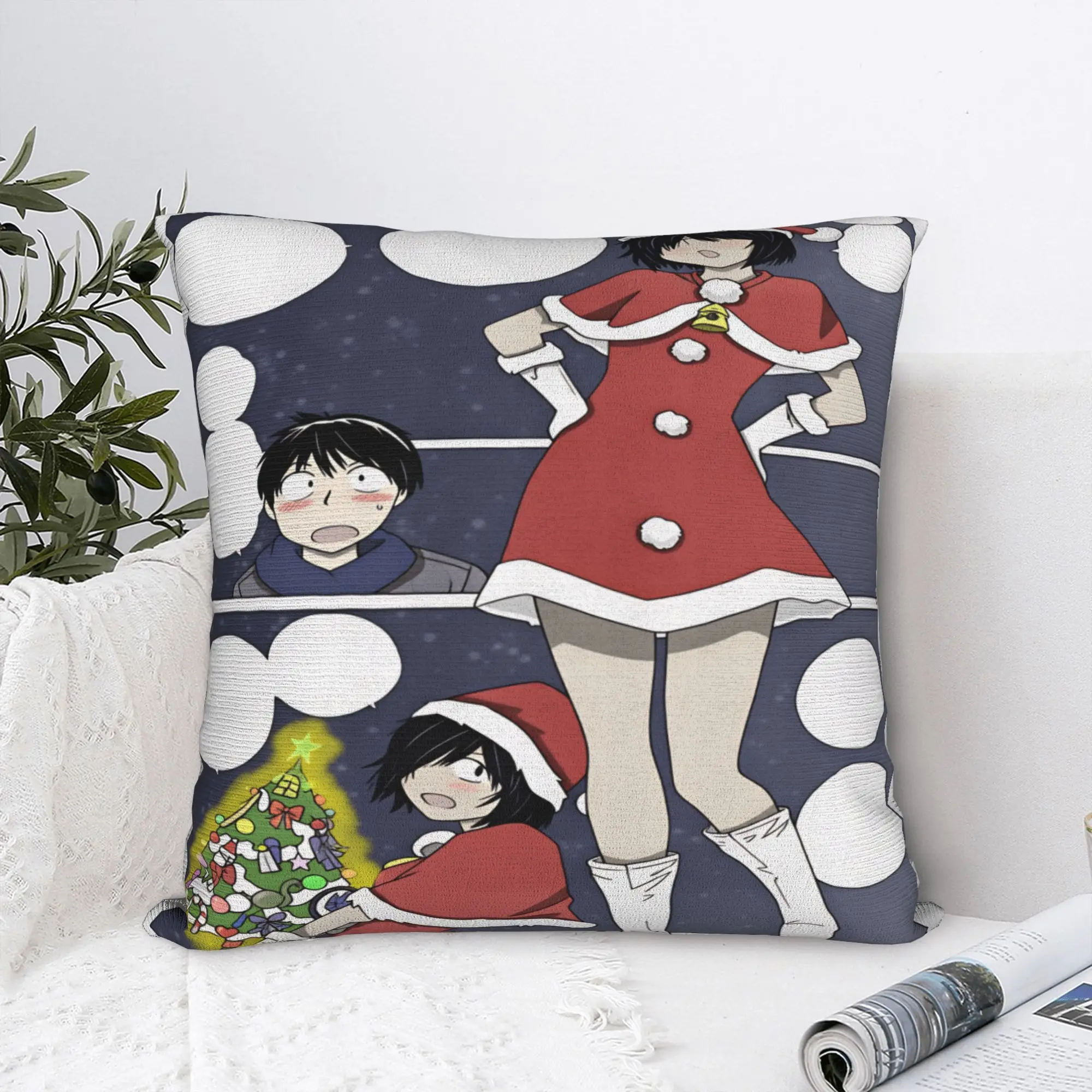 Anime Mysterious Girlfriend X Pillow Case  Square Pillow Cover Kawaii Pillowcases For Sofa Home Decor