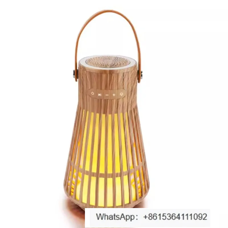 

Portable long battery life outdoor camping light flame bluetooth music bedside ambient tea art light