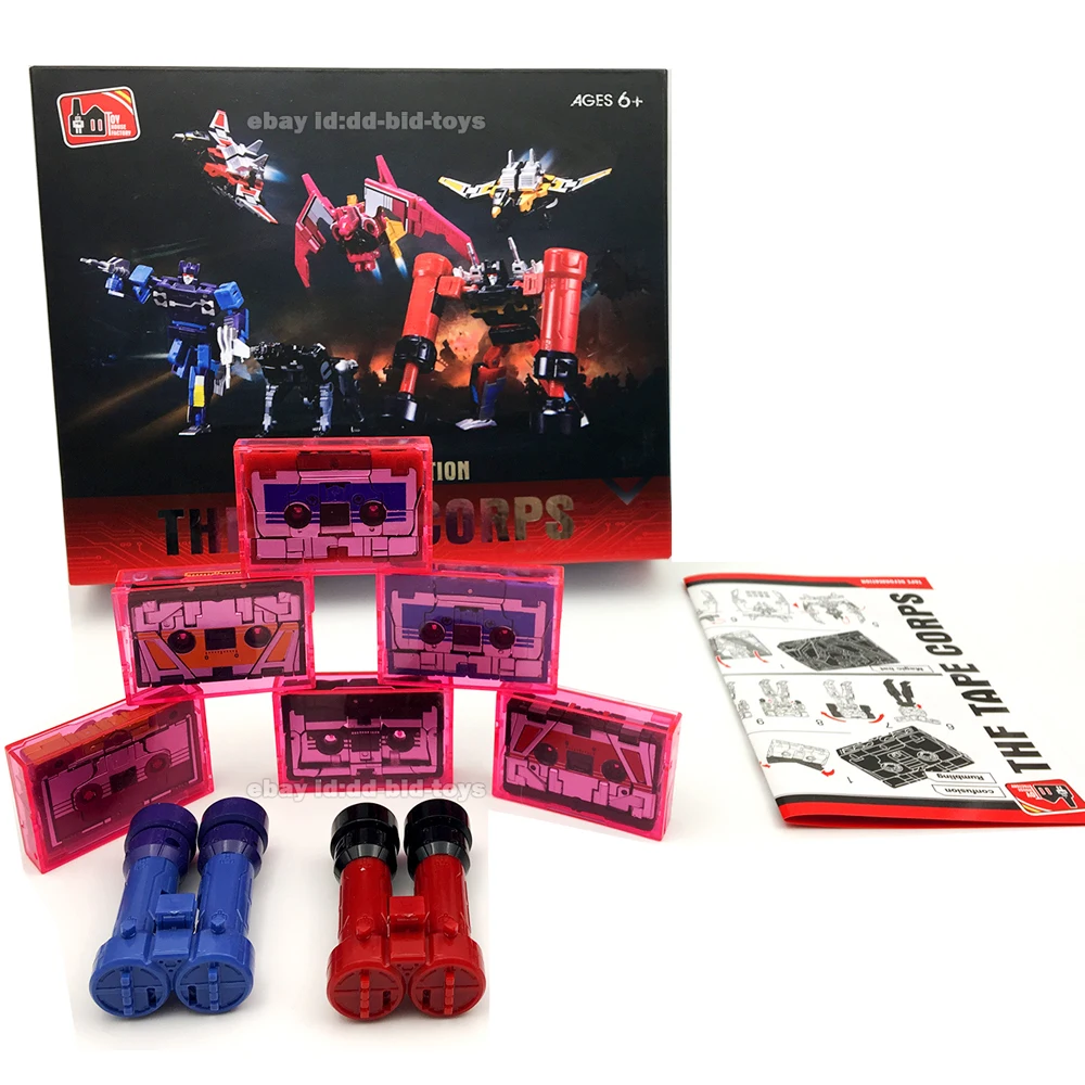 THF Transformation Soundwave Sechs Band Truppe G1 Mindwipe Rumble Frenzy Verwüsten Laserbeak Buzzsaw Grenze KO Figur Roboter Spielzeug KBB