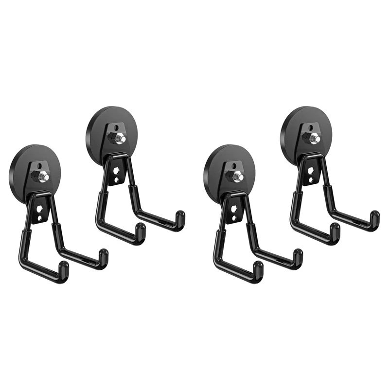 stable-performance-4pcs-large-heavy-duty-magnetic-garage-hooks-anti-scratch-rubber-coating-ideal-for-garage-workshop-tool