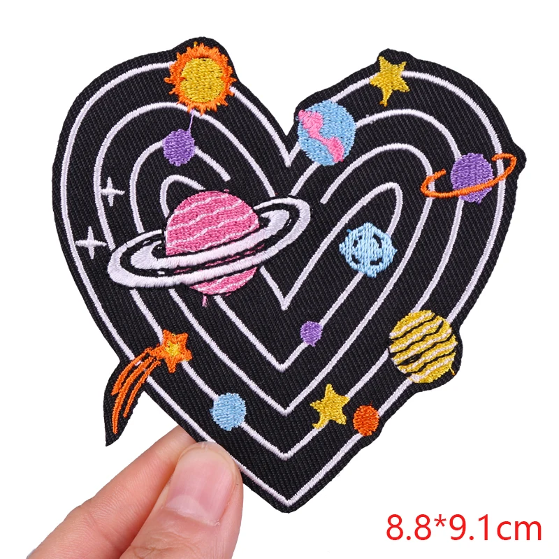 Funny Animal Patch Iron On Patches For Clothing DIY Cartoon Embroidery Patch Punk Embroidered Patches On Clothes Sew Stickers