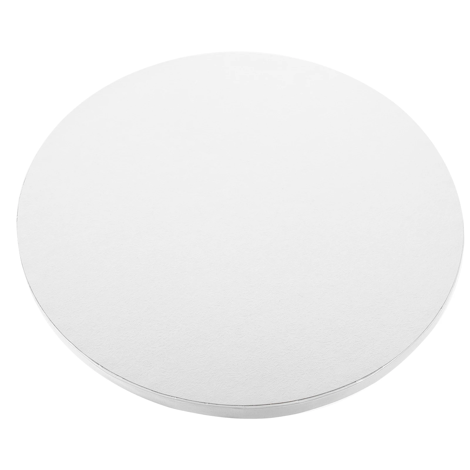 

10 Inch White Cake Drum Pad 12mm Thick Round Board Base for Wedding Birthday Party Decorative Pastry Trays Display