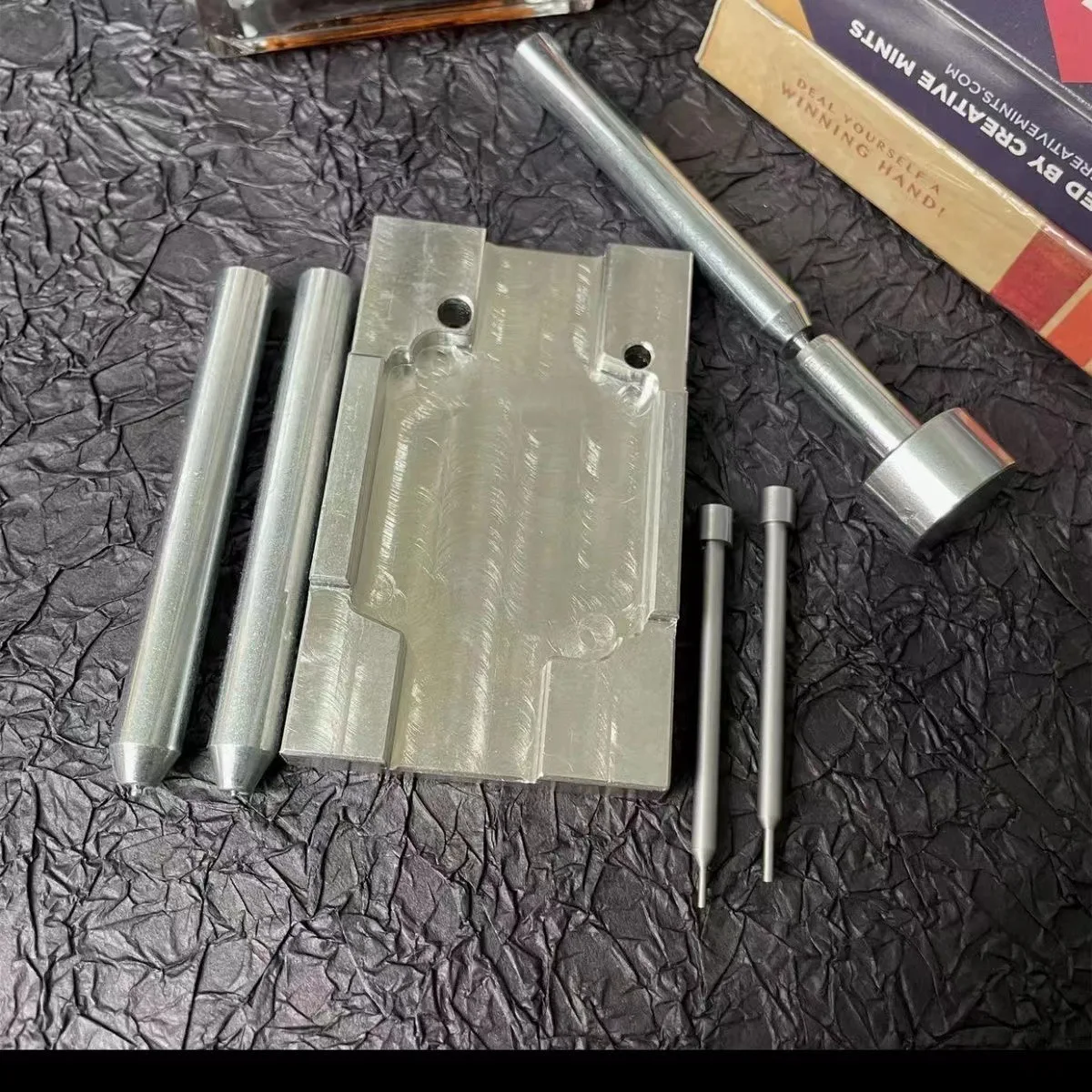 A Set CNC Processed Base for Zippo/Zorro Lighter Replace parts Maintenance Disassembly Assembly Flint wheel Rivet Curling Punch