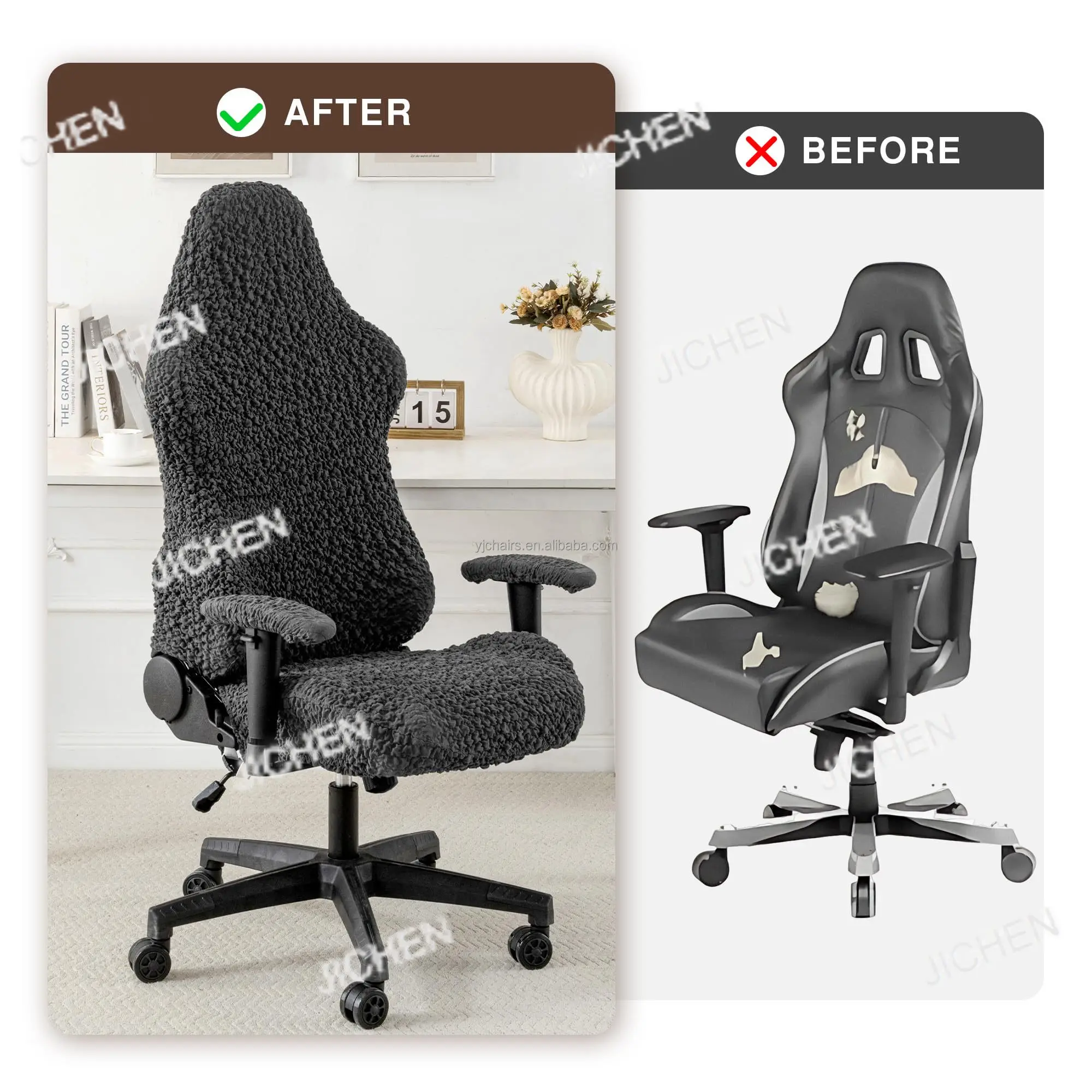 

Neu High Quality Body Engineering Rotary Office Chair Cover Stretch Computer Gaming Chair Cover with Armchair Cover