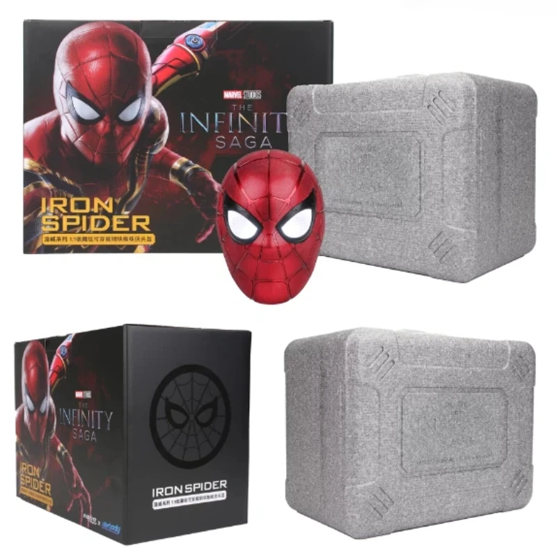 

Новинка в наличии: Шлем Железного Человека-Паука Marvel Ultimate Edition, масштаб 1:1, носимая маска для косплея, праздничные подарки для фанатов.
