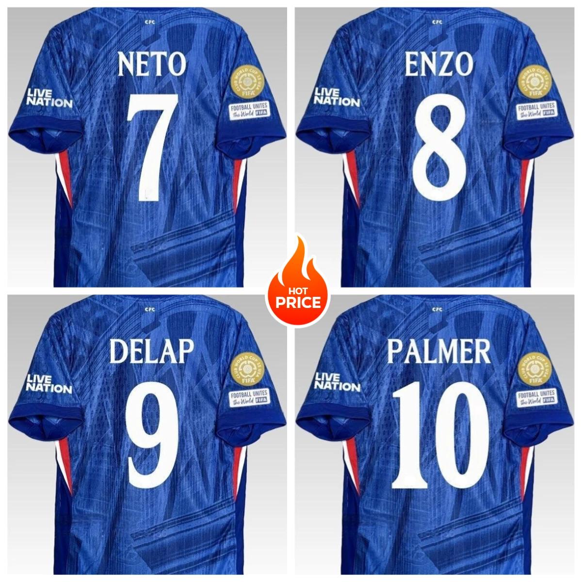 2526 Chelsea Jersey jugador versión fan Palmer Delap local Enzo Jersey manga corta 3Ds fútbol camiseta jóvenes niños al aire libre Casual