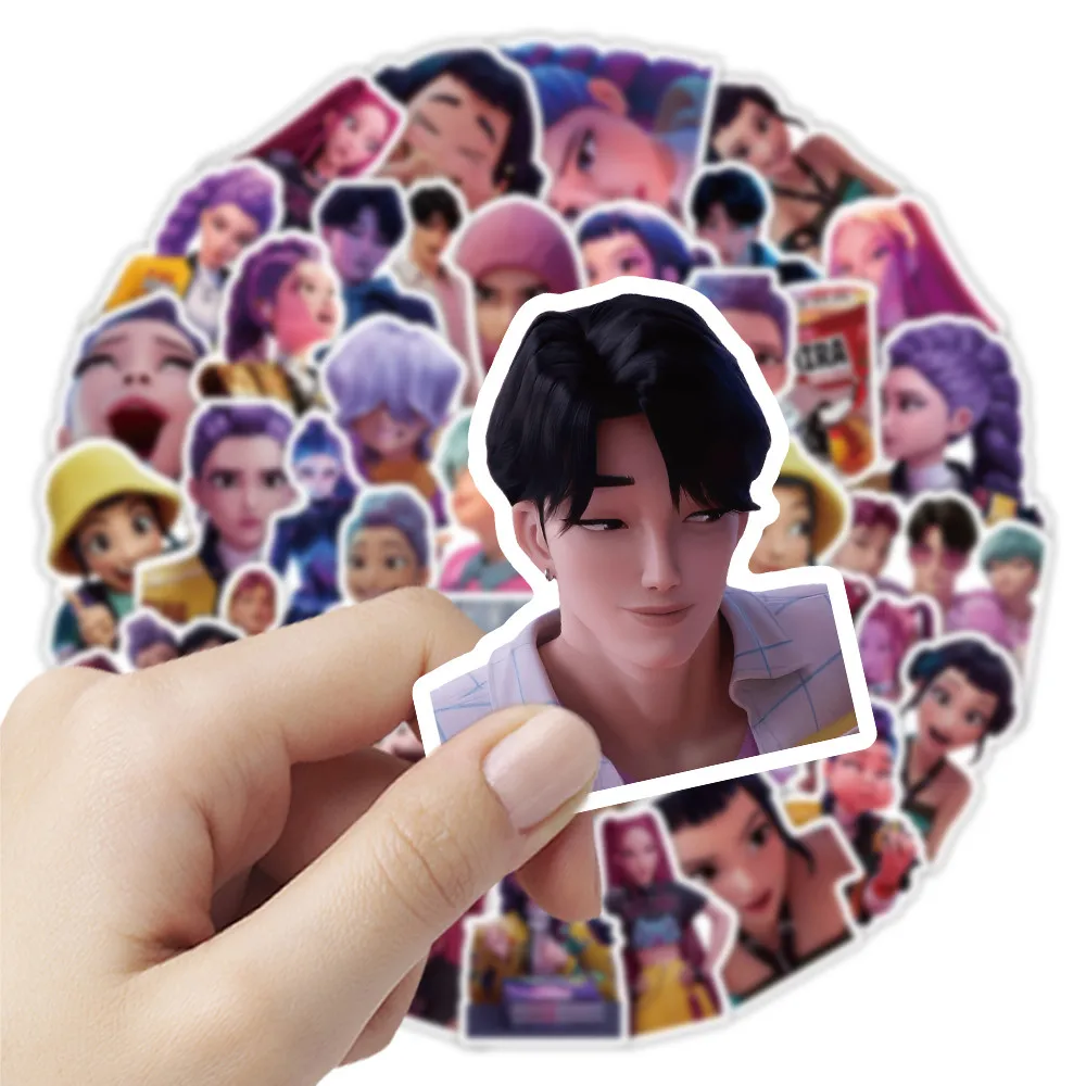 53-Piece Cool Witch Hunter Group Stickers - Decorative Decals for Notebooks, Phone Cases, Guitars (Anime Worlds Store)