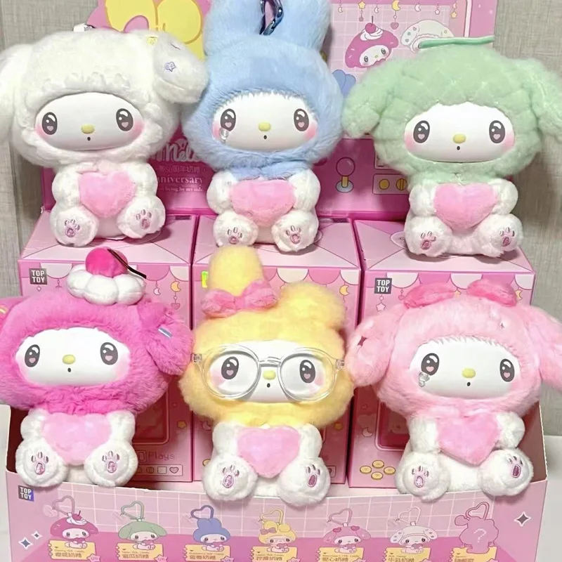 

Подлинная Sanrio My Melody 50th Anniversary Milk Candy Series слепая коробка игрушка виниловая плюшевая кукла Kawaii сумка кулон аниме фигурка подарок