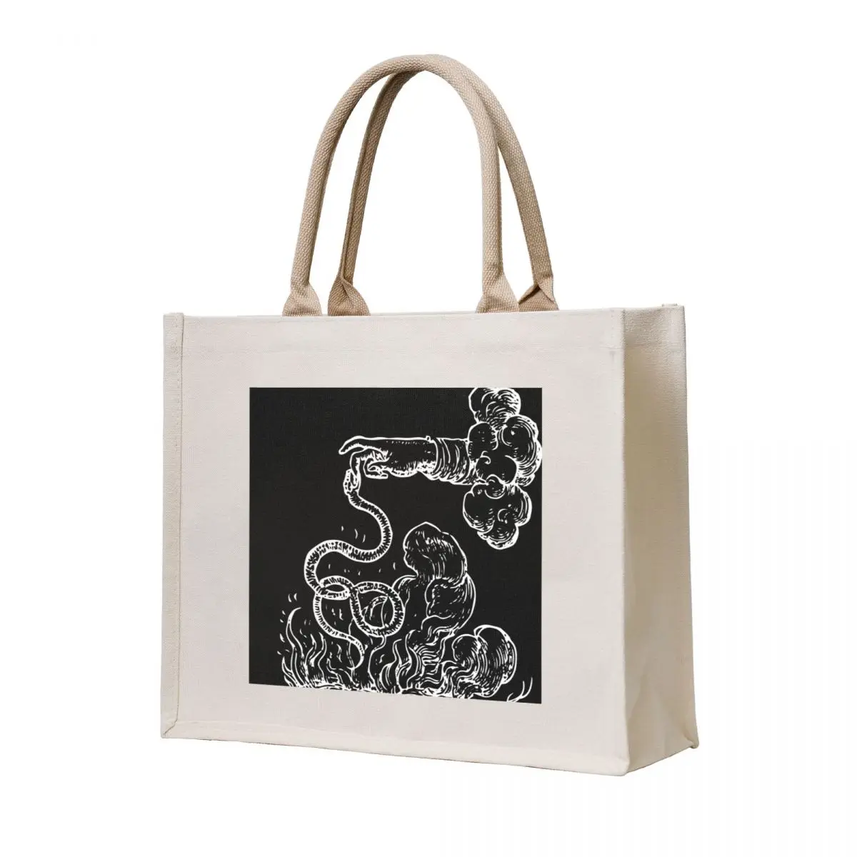 

Devises Héroques - The Snake (white) Tote Bag Lady bag Women's handbag tote bags aesthetic
