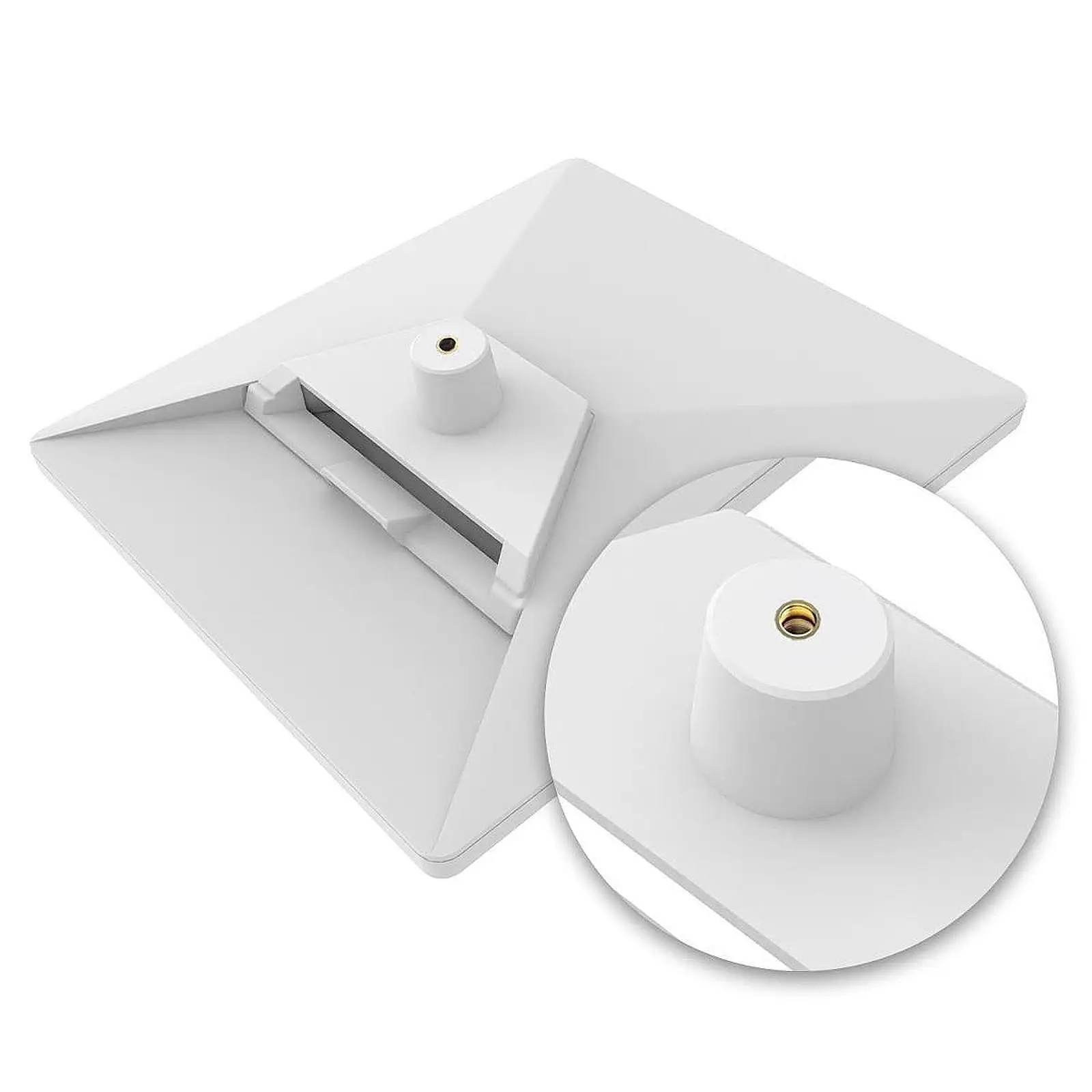 Adapter Mount for Starlink Easy Installation Sturdy White Compact Fixed Base