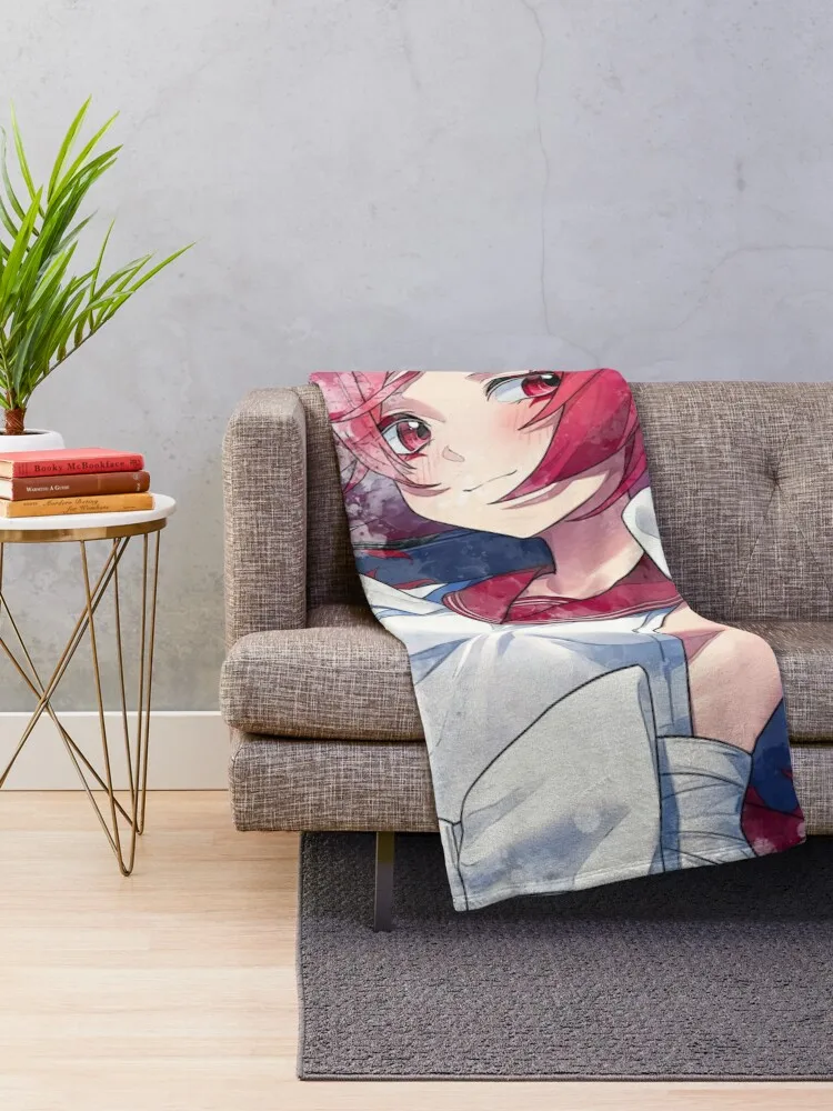 Fuwa Renge Coperta da tiro ad acquerello coperte e getta Divani alla moda Retros Coperte calde