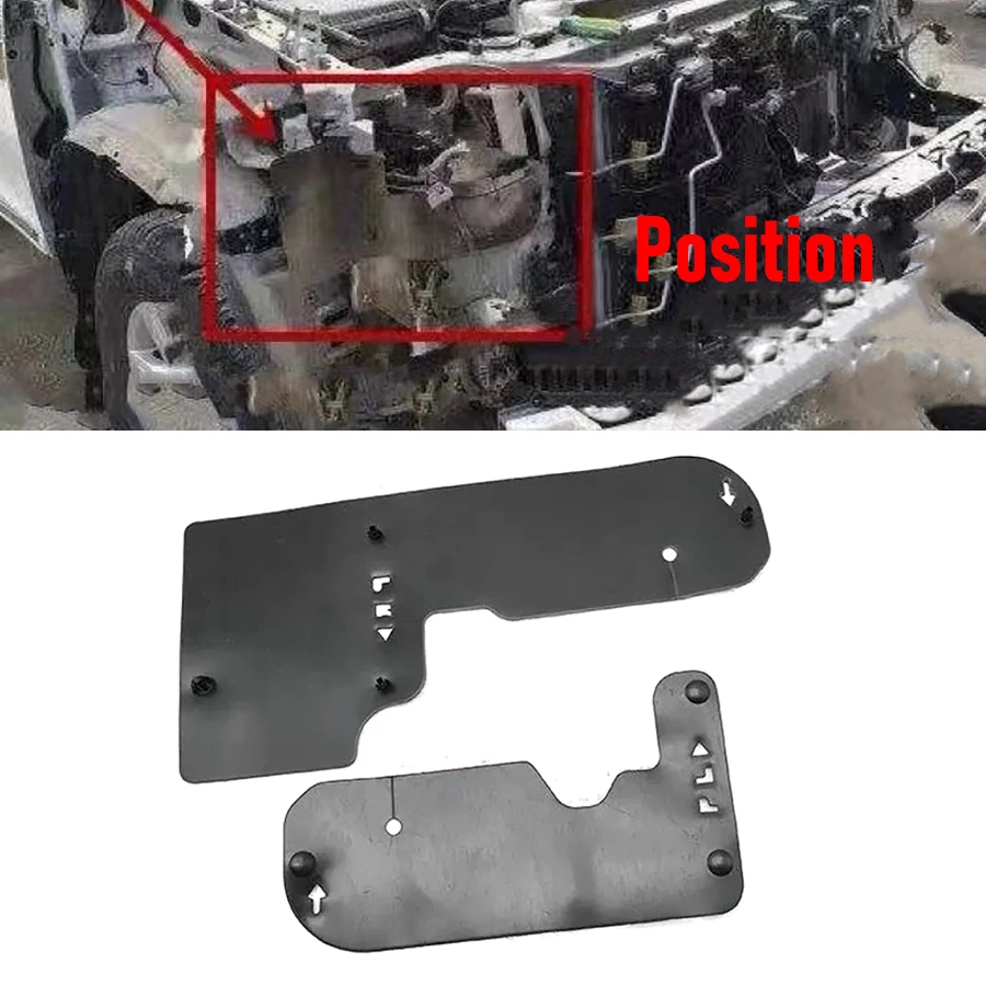 

Wooeight 2 шт. защитные накладки на боковые воздухозаборники радиатора, уплотнители от грязи 53286-60110 для Toyota Land Cruiser LC150 2010-2017 2018-2020