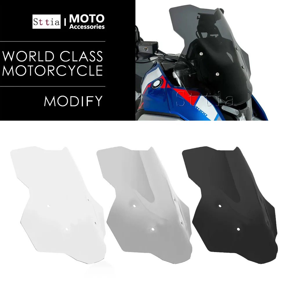 

Motorcycle Windscreen NEW Windshield Wind Deflectors Fairing Black Transparent Smoky For BMW R 1300 GS R1300GS R1300 GS r1300gs