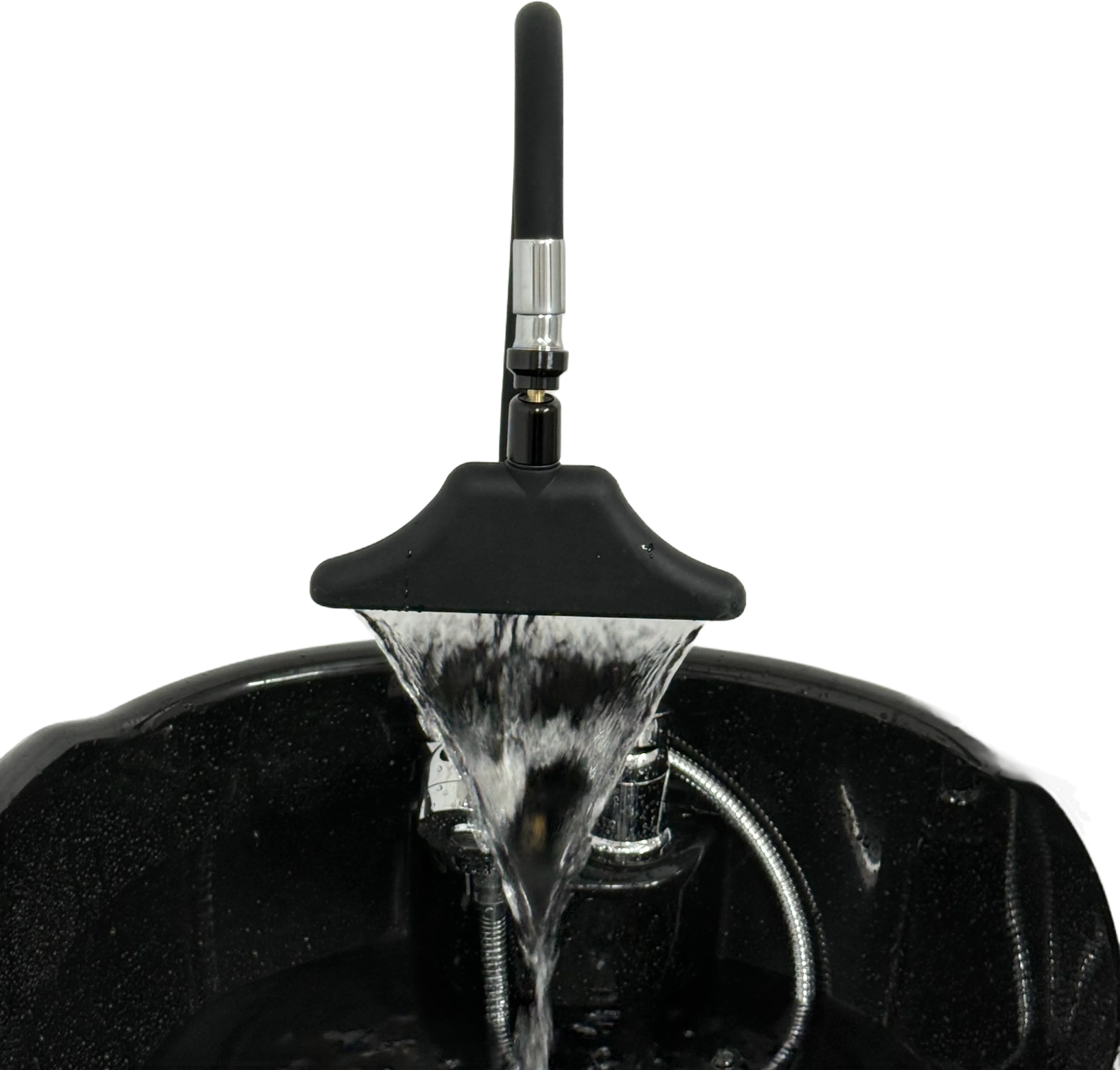 New Design Waterfall Spa Shower Head for Shampoo Chairs Therapy Head with Water Circulation Massage System image 2