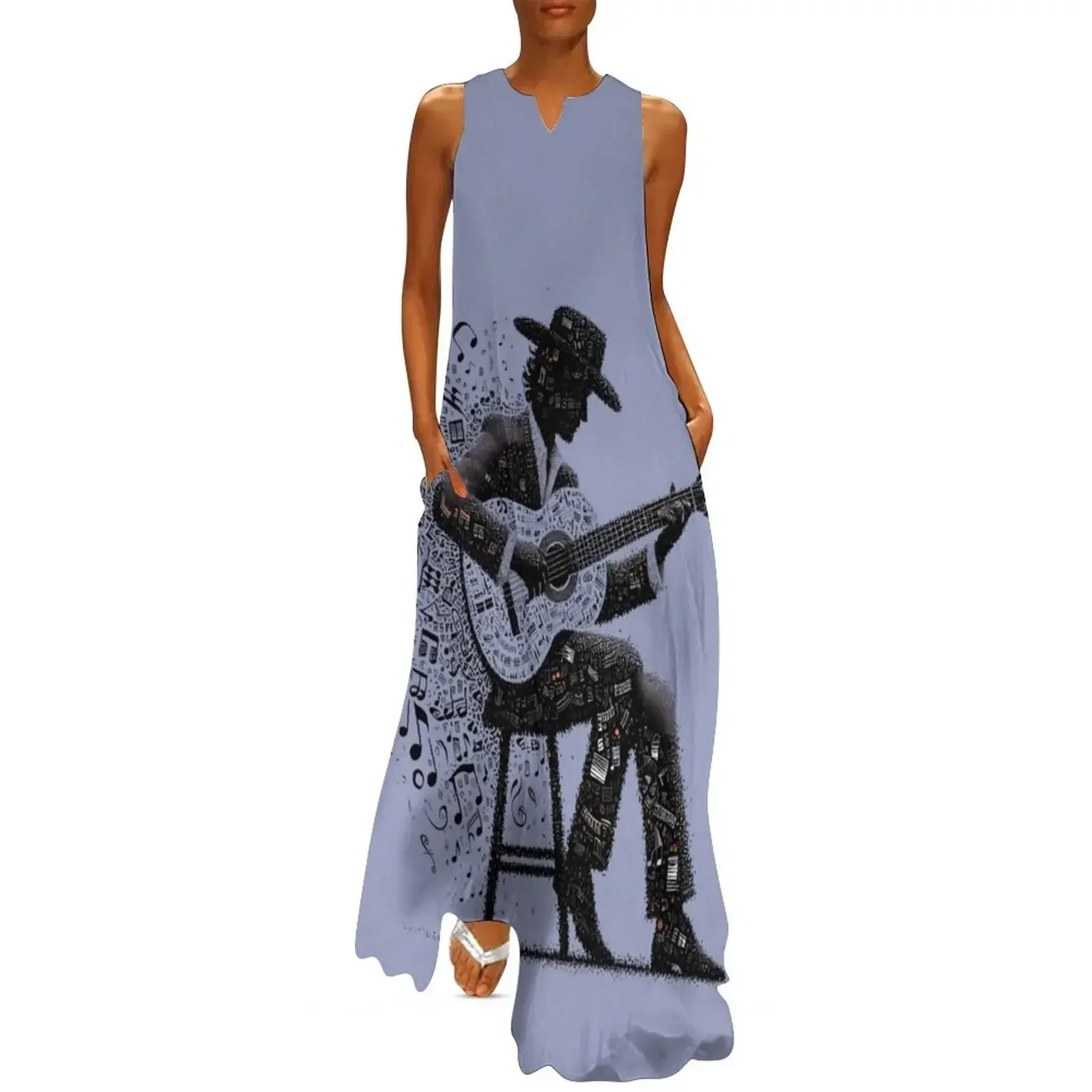 

Guitar player Long Dress Female clothing dresses women summer 2025 birthday dress Dress for pregnant women
