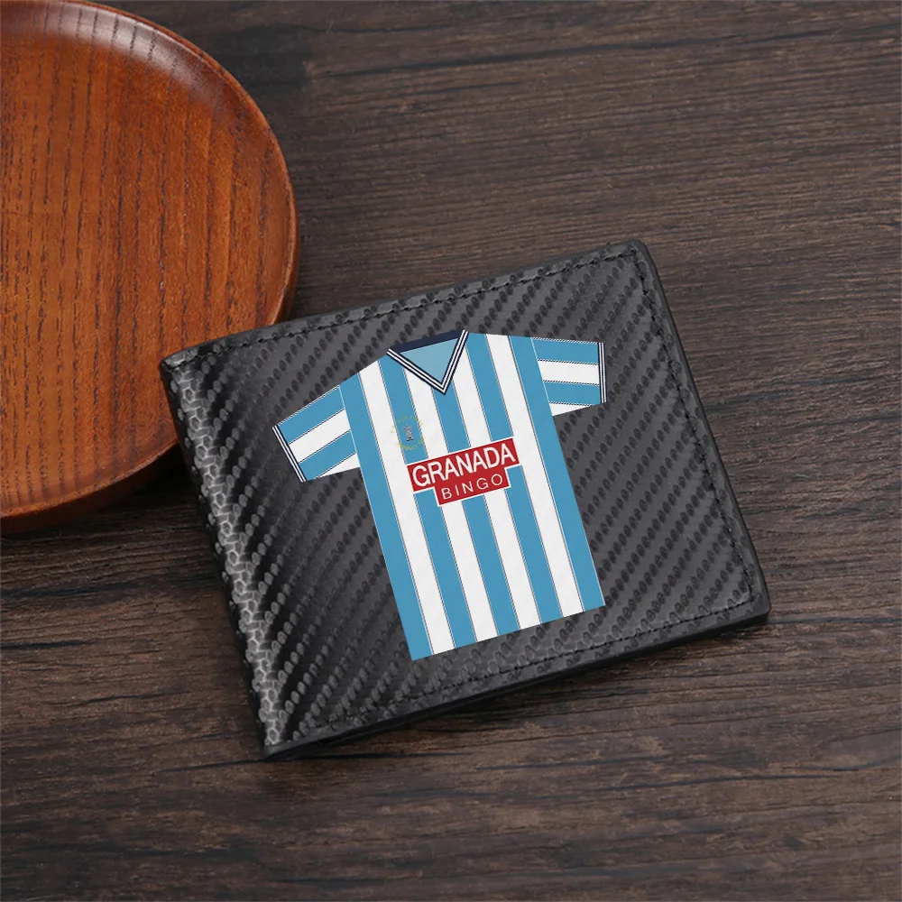 Blue striped jersey Wembley FA Cup Granada Bingo Men's Wallets Simple Business Modern Stylish Printing Design Gifts For Father B