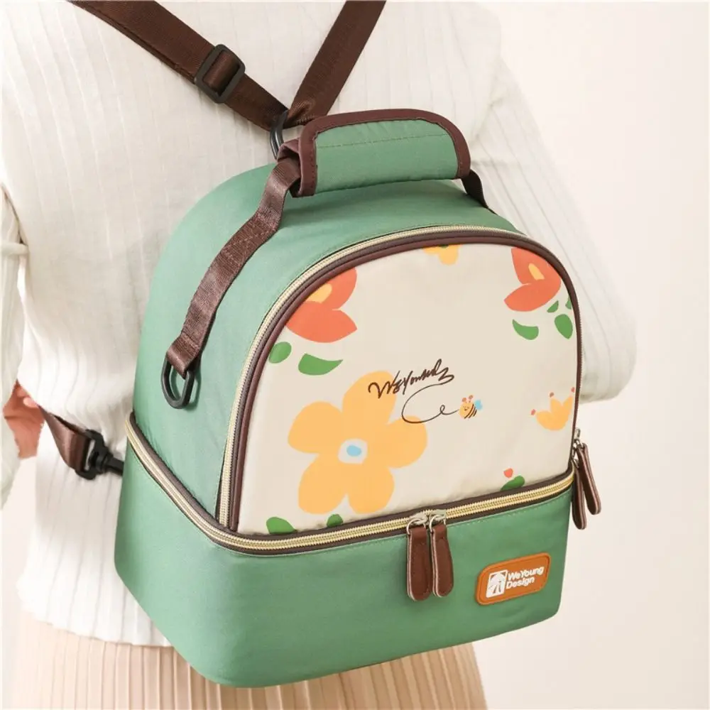 

Многофункциональный рюкзак для беременных, двухслойная легкая сумка-холодильник для грудного молока, портативная большая вместительная сумка для обеда для пикника