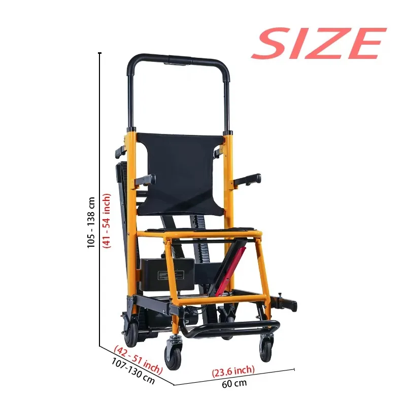 

Electric Stair Climbing Wheelchair, Tracked Stair Lift Chair for Elderly & Disabled, Portable Mobility Aid