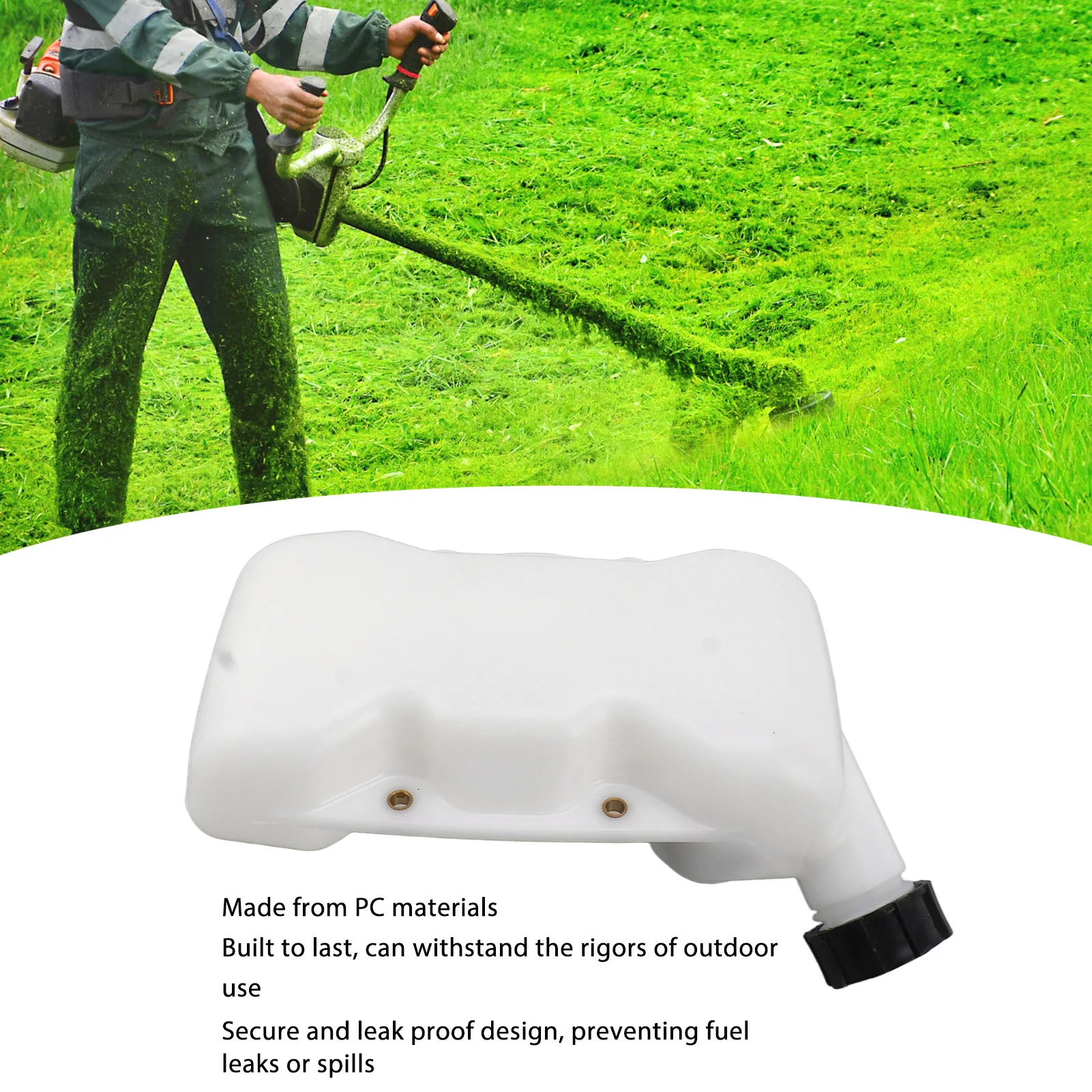 

Trimmer Fuel Tank, Trimmer Gas Petrol Fueling Tanks PC Brush Cutter Oil Fuel Tank Assembly for TB43 TU43 Lawn Mower