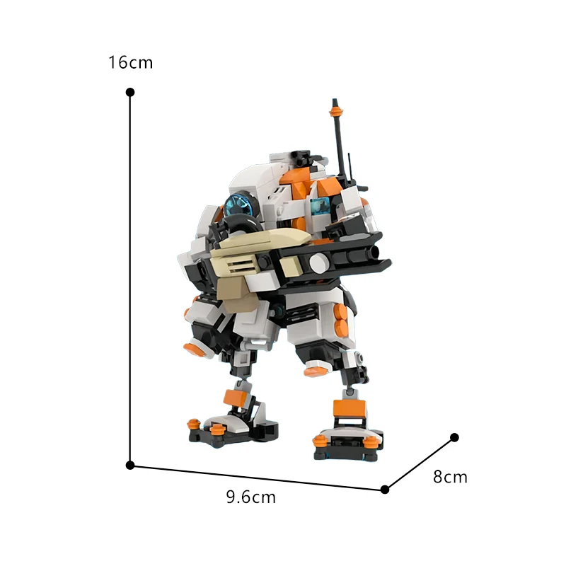 Titanfalled 2 Vanguard Titan Tone Class Titan Building Blocks Kit Mecha Robot Warrior Figure Bricks Model Toys Adult Child Gift